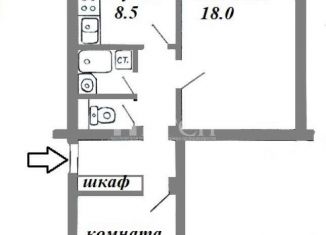 Продам 2-комнатную квартиру, 53 м2, Москва, улица Маршала Новикова, 4к2, метро Щукинская