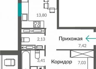 Продажа 2-ком. квартиры, 64 м2, Симферополь, Киевский район