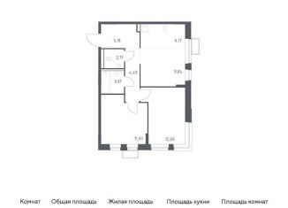 Продается 2-ком. квартира, 55.5 м2, посёлок Жилино-1, жилой комплекс Егорово Парк, к2