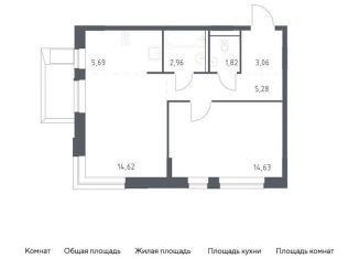 Продается однокомнатная квартира, 48.1 м2, посёлок Жилино-1, жилой комплекс Егорово Парк, к2, ЖК Егорово Парк