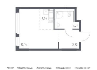 Квартира на продажу студия, 21.8 м2, Колпино, ЖК Новое Колпино