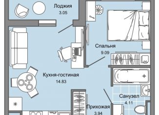 Продам 2-комнатную квартиру, 34 м2, Ульяновская область