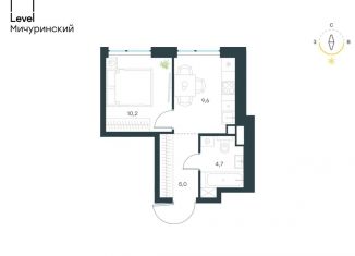 Продам 1-комнатную квартиру, 29.5 м2, Москва, метро Мичуринский проспект