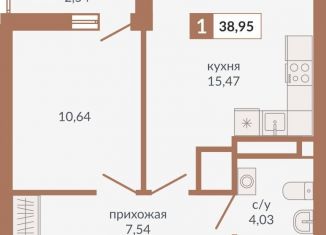 Продажа 1-ком. квартиры, 39 м2, Екатеринбург, Верх-Исетский район