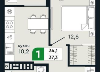 Продаю 1-комнатную квартиру, 37.3 м2, Верхняя Пышма, улица Бажова, 30А