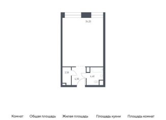 Продажа квартиры студии, 45.4 м2, Москва, Стремянный переулок, 2, метро Добрынинская