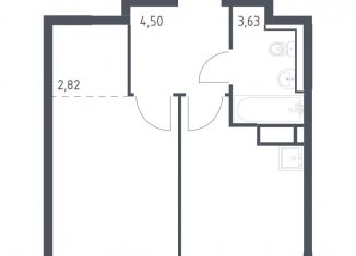 Продаю 1-комнатную квартиру, 35.5 м2, Мурино
