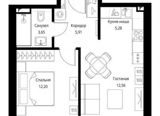 Продается однокомнатная квартира, 39.6 м2, Москва, ЖК Селигер Сити