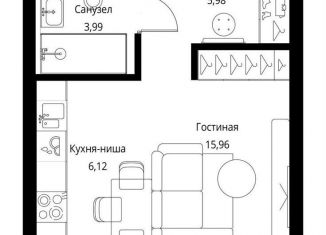 Продажа квартиры студии, 32.1 м2, Москва