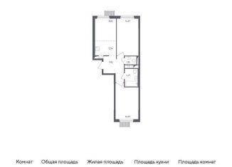 Продается двухкомнатная квартира, 56.8 м2, Московская область, 1-й Стрелковый переулок, 1