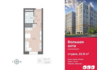 Квартира на продажу студия, 22.8 м2, Санкт-Петербург, метро Проспект Большевиков