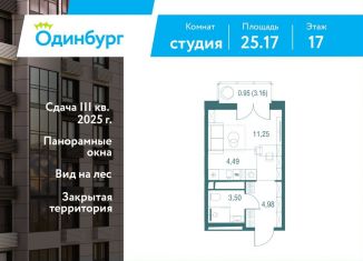 Квартира на продажу студия, 25.2 м2, Московская область, Северная улица, 5с1