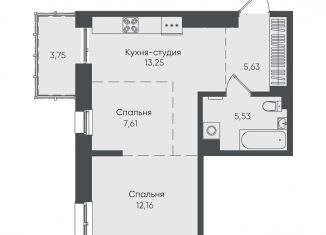 Продажа 1-ком. квартиры, 47.9 м2, Иркутск