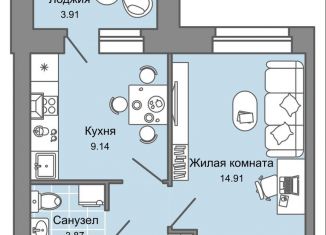 Продажа 1-комнатной квартиры, 34 м2, Кировская область