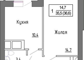 Продажа однокомнатной квартиры, 34.9 м2, деревня Сабурово, ЖК ЗаМитино, жилой комплекс ЗаМитино, к1