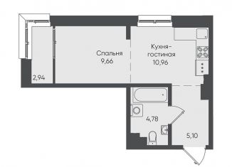 Продам 1-комнатную квартиру, 33.4 м2, Иркутск, Свердловский округ, улица Касьянова, 1А