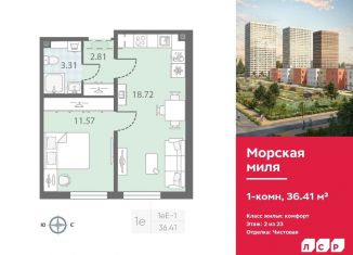 Продаю 1-комнатную квартиру, 36.4 м2, Санкт-Петербург, метро Ленинский проспект