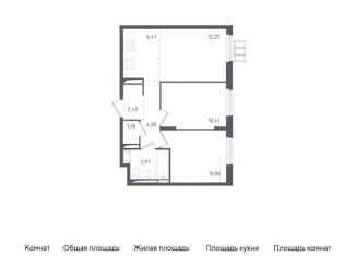 Продается 2-комнатная квартира, 51.7 м2, Московская область, жилой комплекс Горки Парк, к3.1