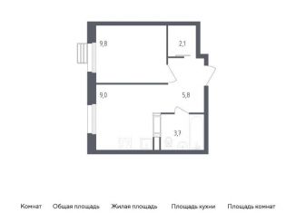 Продается однокомнатная квартира, 30.4 м2, Москва, проспект Куприна, 36к1