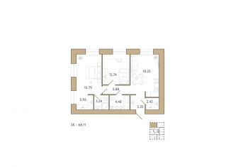 Продажа двухкомнатной квартиры, 69.4 м2, Пензенская область, 2-й проезд Свердлова, 27