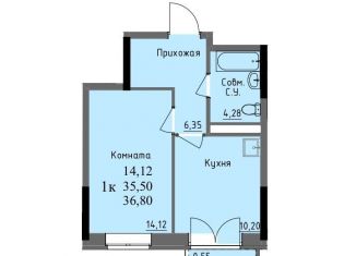 1-ком. квартира на продажу, 35.5 м2, Ижевск, улица Ключевой Посёлок, 23литА