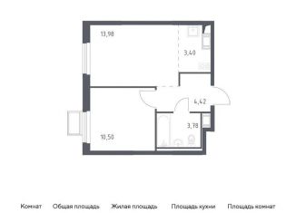 Однокомнатная квартира на продажу, 36.1 м2, Московская область, жилой комплекс Горки Парк, к4.1