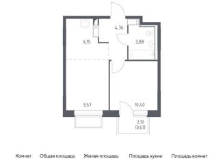 Продается 1-ком. квартира, 35 м2, Московская область, жилой комплекс Томилино Парк, к6.2