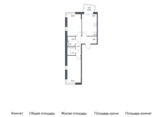 Продается двухкомнатная квартира, 58.3 м2, Москва, жилой комплекс Квартал Марьино, к4