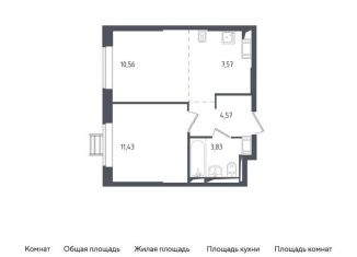 Продаю 1-комнатную квартиру, 38 м2, Московская область, жилой комплекс Томилино Парк, к5.1
