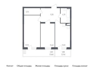 Продажа 2-комнатной квартиры, 64.5 м2, посёлок Жилино-1, жилой комплекс Егорово Парк, к1