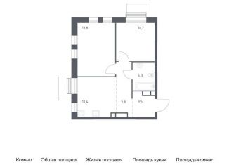 Продам 2-комнатную квартиру, 47.8 м2, Москва, станция Перерва