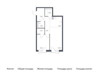 Продам однокомнатную квартиру, 49.4 м2, Московская область, жилой комплекс Квартал Авиаторов, к8