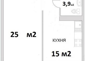 Продажа 1-комнатной квартиры, 47 м2, Санкт-Петербург, Московский проспект, 183-185Ак3, метро Электросила