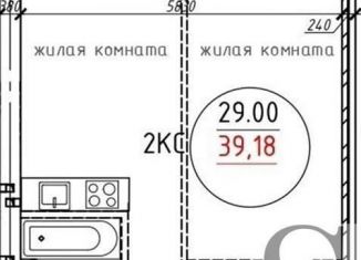 Продам 1-комнатную квартиру, 39.2 м2, Новосибирская область