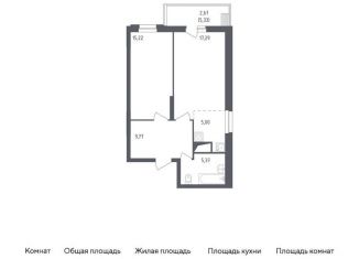 Продажа 1-комнатной квартиры, 55.3 м2, посёлок Жилино-1, жилой комплекс Егорово Парк, к1