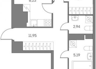 Продажа двухкомнатной квартиры, 64.2 м2, Москва, ЮВАО, Рязанский проспект, 2с27