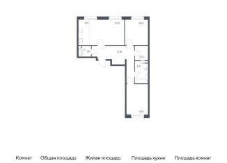 Продажа двухкомнатной квартиры, 69 м2, деревня Столбово, проспект Куприна, 30к1