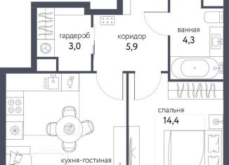 2-ком. квартира на продажу, 47.5 м2, Москва, ВАО, Тагильская улица, 4В