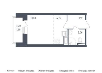 Продается квартира студия, 22.5 м2, Санкт-Петербург, жилой комплекс Живи в Рыбацком, 5, метро Рыбацкое