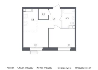 Продам 1-комнатную квартиру, 37.6 м2, Москва, проспект Куприна, 30к1
