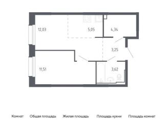 Продается однокомнатная квартира, 39.8 м2, Владивосток