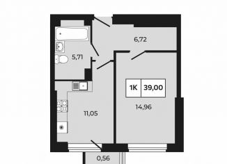 Продам 1-комнатную квартиру, 39 м2, Ростов-на-Дону, проспект Шолохова, 211/3