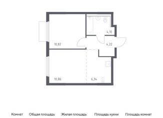 Продам 1-комнатную квартиру, 36.3 м2, Московская область, Каширское шоссе - Молоково - Андреевское
