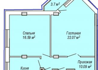 Продам 2-комнатную квартиру, 63.1 м2, Калининградская область
