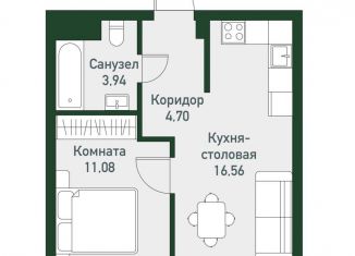 2-комнатная квартира на продажу, 36.3 м2, Челябинская область