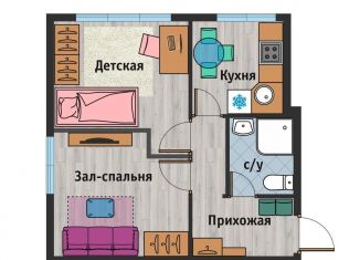 Продам однокомнатную квартиру, 31 м2, Тверь, Московский район, Восточная улица, 3