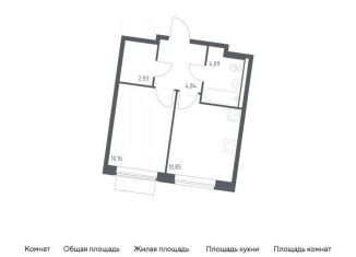 Продам однокомнатную квартиру, 32.9 м2, Москва