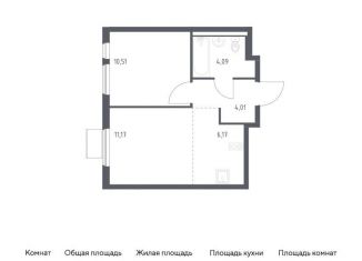 Продается 1-комнатная квартира, 36 м2, Московская область, жилой комплекс Горки Парк, 8.1