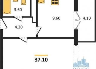 Продажа 1-комнатной квартиры, 37.1 м2, Воронежская область