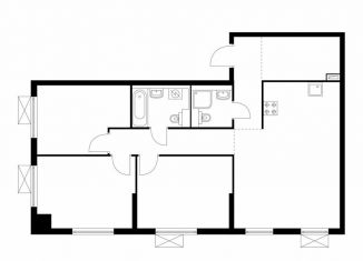 Продам 3-ком. квартиру, 86.4 м2, Москва, метро Братиславская, ЖК Люблинский Парк, 14.1